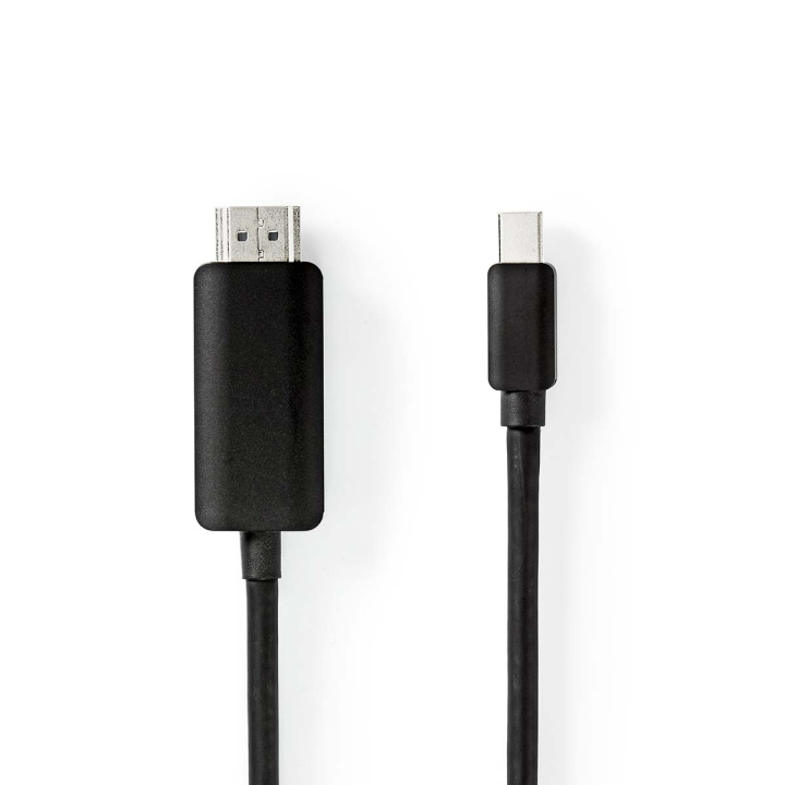 Nedis Mini DisplayPort-Kabel | DisplayPort 1.4 | Mini-DisplayPort Male | HDMI™ Connector | 48 Gbps | Vernikkeld | 2.00 m | Rond | PVC | Zwart | Envelop in de groep COMPUTERS & RANDAPPARATUUR / Computerkabels / DisplayPort / Kabels bij TP E-commerce Nordic AB (C07841)