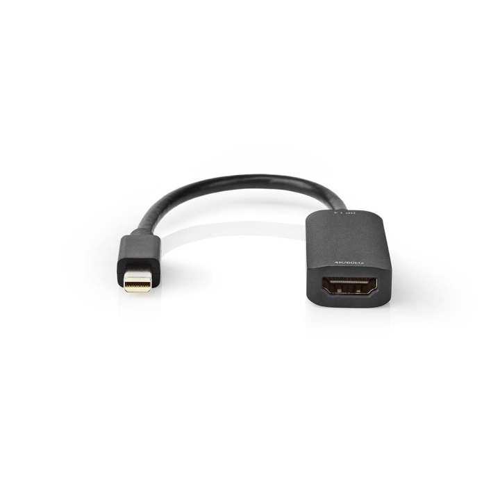 Nedis Mini DisplayPort-Kabel | DisplayPort 1.4 | Mini-DisplayPort Male | HDMI™ Output | 48 Gbps | Vernikkeld | 0.20 m | Rond | PVC | Zwart | Polybag in de groep COMPUTERS & RANDAPPARATUUR / Computerkabels / DisplayPort / Kabels bij TP E-commerce Nordic AB (C07842)