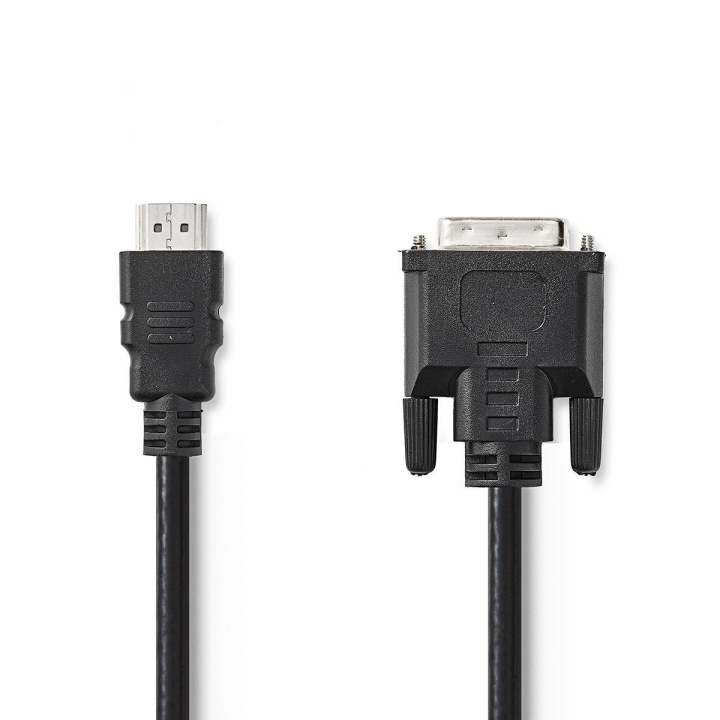 HDMI™ Kabel | HDMI™ Connector | DVI-D 24+1-Pins Male | 1080p | Vernikkeld | 2.00 m | Recht | PVC | Zwart | Label in de groep HOME ELECTRONICS / Kabels & Adapters / HDMI / Kabels bij TP E-commerce Nordic AB (C07859)
