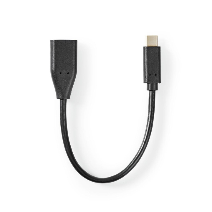 USB-C™ Adapter | USB 3.2 Gen 1 | USB-C™ Male | USB-A Female | 5 Gbps | OTG | 0.20 m | Rond | Vernikkeld | PVC | Zwart | Label in de groep SMARTPHONE & TABLETS / Opladers & Kabels / Adapters bij TP E-commerce Nordic AB (C07870)