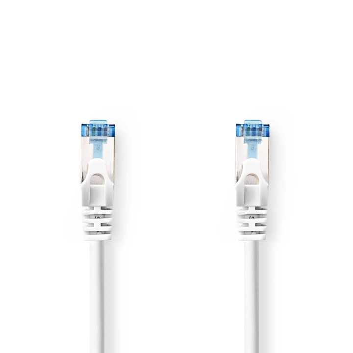 CAT6a-Kabel | S/FTP | RJ45 Male | RJ45 Male | 10.0 m | Snagless | Rond | LSZH | Wit | Polybag in de groep COMPUTERS & RANDAPPARATUUR / Computerkabels / Netwerkkabels / Cat6 bij TP E-commerce Nordic AB (C07913)