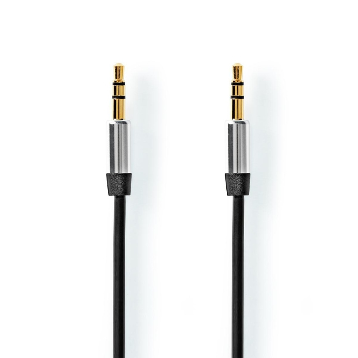 Stereo-Audiokabel | 2,5 mm Male | 3,5 mm Male | Verguld | 1.00 m | Rond | Zwart | Envelop in de groep HOME ELECTRONICS / Audio & Beeld / Luidsprekers & accessoires / Accessoires bij TP E-commerce Nordic AB (C07949)