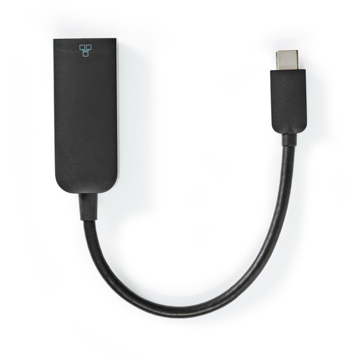 Nedis USB-netwerkadapter | USB 3.2 Gen 1 | 1000 Mbps | USB-C™ Male | RJ45 Female | 0.20 m | Rond | Vernikkeld | Vertind-Koper | Zwart | Envelop in de groep COMPUTERS & RANDAPPARATUUR / Netwerk / Netwerkkaarten / USB bij TP E-commerce Nordic AB (C07956)