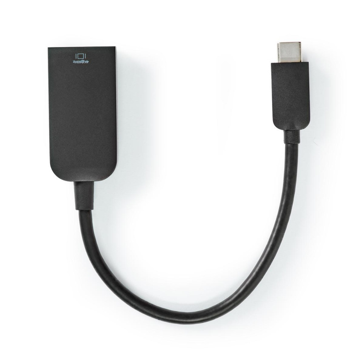 Nedis USB-C™ Adapter | USB 3.2 Gen 1 | USB-C™ Male | HDMI™ Female | 4K@60Hz | 0.20 m | Rond | Vernikkeld | PVC | Zwart | Polybag in de groep HOME ELECTRONICS / Kabels & Adapters / HDMI / Adapters bij TP E-commerce Nordic AB (C07958)