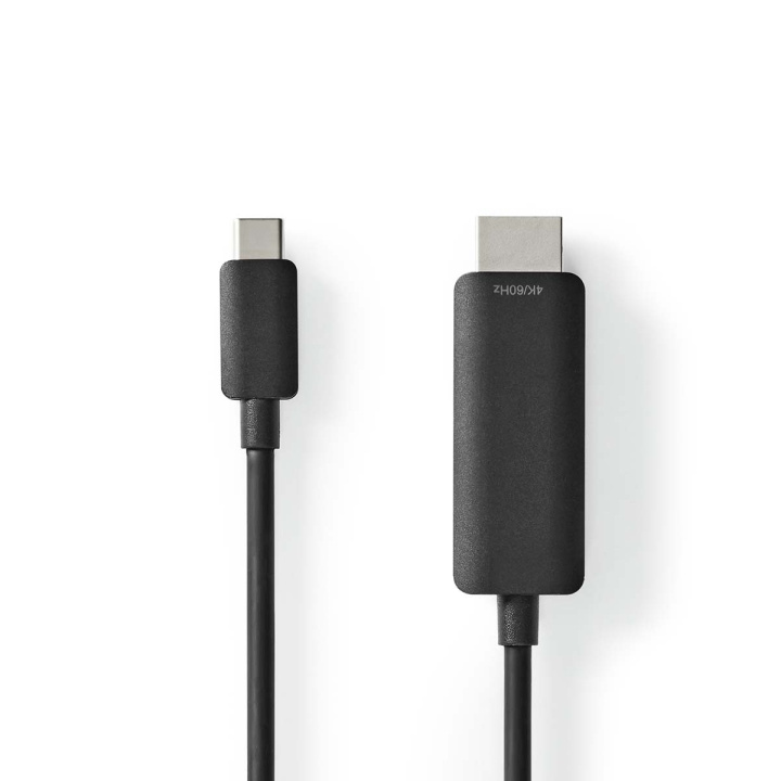 Nedis USB-C™ Adapter | USB 3.2 Gen 1 | USB-C™ Male | HDMI™ Connector | 4K@60Hz | 1.00 m | Rond | Vernikkeld | PVC | Zwart | Envelop in de groep HOME ELECTRONICS / Kabels & Adapters / HDMI / Adapters bij TP E-commerce Nordic AB (C07960)