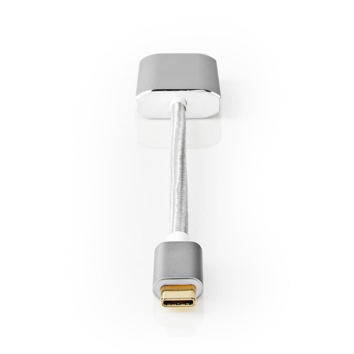 Nedis USB-C™ Adapter | USB 3.2 Gen 1 | USB-C™ Male | HDMI™ Output | 4K@60Hz | Power delivery | 0.20 m | Rond | Verguld | Gevlochten / Nylon | Zilver | Cover Window Box in de groep HOME ELECTRONICS / Kabels & Adapters / HDMI / Adapters bij TP E-commerce Nordic AB (C07969)