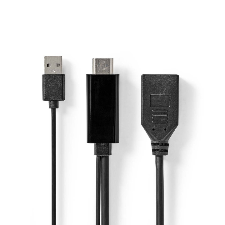 Nedis HDMI™-Adapter | HDMI™ Connector | DisplayPort Male | Vernikkeld | Recht | PVC | Zwart | 1 Stuks | Envelop in de groep HOME ELECTRONICS / Kabels & Adapters / HDMI / Adapters bij TP E-commerce Nordic AB (C07999)