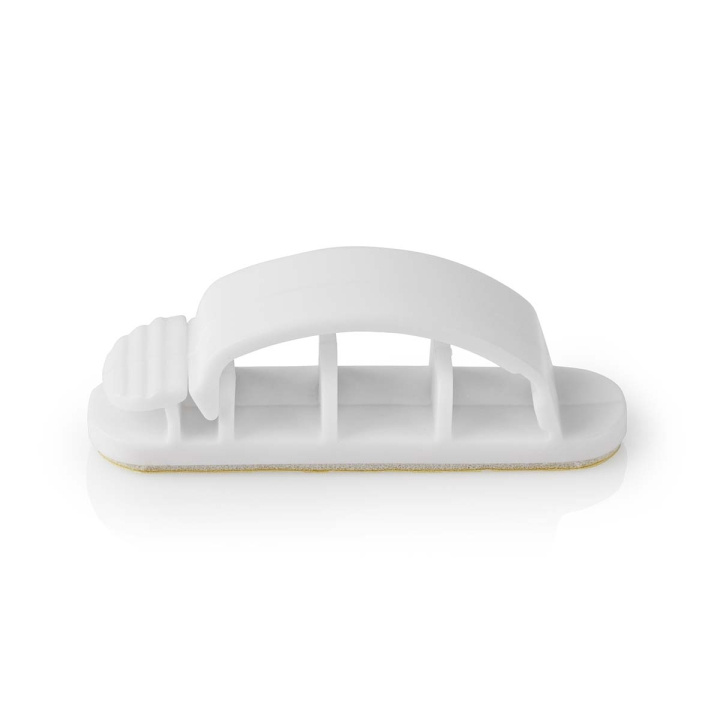 Nedis Kabelmanagement | Kabelclip | Vergrendeld | 3 Stuks | Aantal sleuven: 3 Sleuven | Maximale kabeldikte: 7.5 mm | Polypropylene | Wit in de groep HOME ELECTRONICS / Kabels & Adapters / Kabelbeheer bij TP E-commerce Nordic AB (C08001)