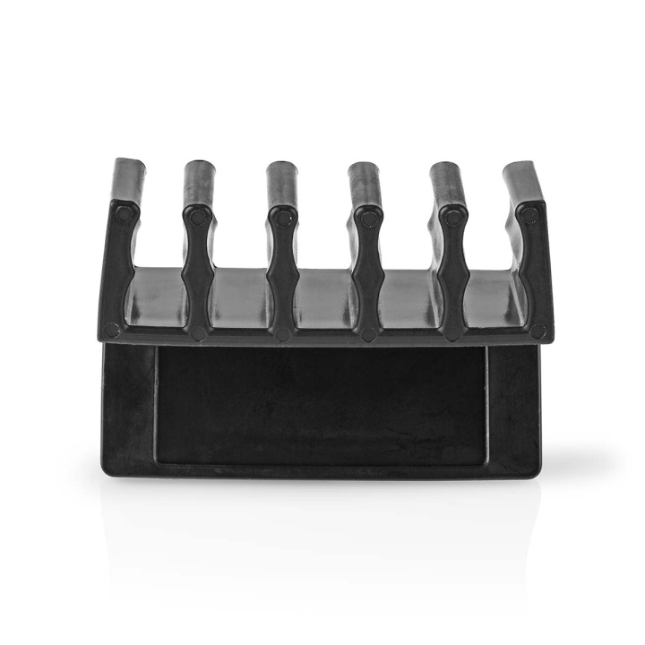 Nedis Kabelmanagement | Kabelclip | Click & Go | 2 Stuks | Aantal sleuven: 5 Sleuven | Maximale kabeldikte: 7.1 mm | Polypropylene | Zwart in de groep HOME ELECTRONICS / Kabels & Adapters / Kabelbeheer bij TP E-commerce Nordic AB (C08004)
