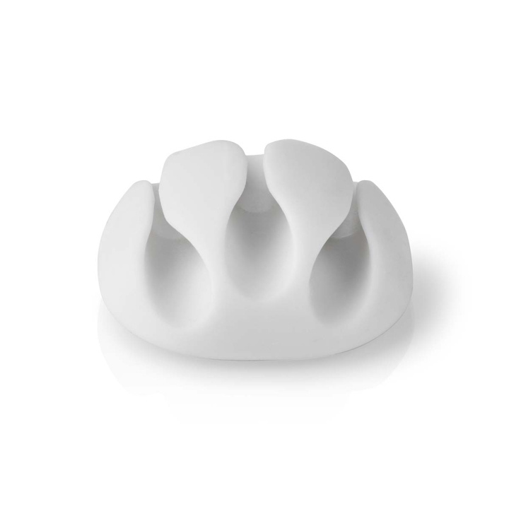 Nedis Kabelmanagement | Kabelclip | Click & Go | 4 Stuks | Aantal sleuven: 3 Sleuven | Maximale kabeldikte: 5.3 mm | TPE | Wit in de groep HOME ELECTRONICS / Kabels & Adapters / Kabelbeheer bij TP E-commerce Nordic AB (C08005)