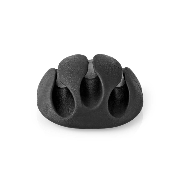 Nedis Kabelmanagement | Kabelclip | Click & Go | 4 Stuks | Maximale kabeldikte: 5.3 mm | TPE | Zwart in de groep HOME ELECTRONICS / Kabels & Adapters / Kabelbeheer bij TP E-commerce Nordic AB (C08006)