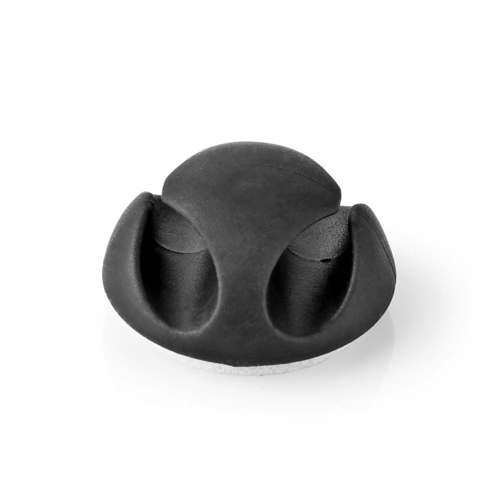 Nedis Kabelmanagement | Kabelclip | Click & Go | 6 Stuks | Aantal sleuven: 2 Sleuven | Maximale kabeldikte: 5.3 mm | TPE | Zwart in de groep HOME ELECTRONICS / Kabels & Adapters / Kabelbeheer bij TP E-commerce Nordic AB (C08008)