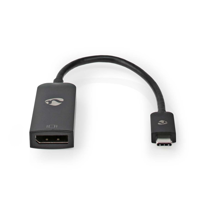 Nedis USB-C™ Adapter | USB 3.2 Gen 1 | USB-C™ Male | DisplayPort Female | 8K@60Hz | 0.20 m | Rond | Vernikkeld | PVC | Zwart | Doos in de groep COMPUTERS & RANDAPPARATUUR / Computerkabels / DisplayPort / Adapters bij TP E-commerce Nordic AB (C08030)