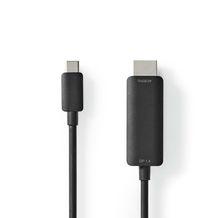 Nedis USB-C™ Adapter | USB 3.2 Gen 1 | USB-C™ Male | HDMI™ Connector | 4K@60Hz | 2.00 m | Rond | Vernikkeld | PVC | Zwart | Doos in de groep HOME ELECTRONICS / Kabels & Adapters / HDMI / Adapters bij TP E-commerce Nordic AB (C08032)