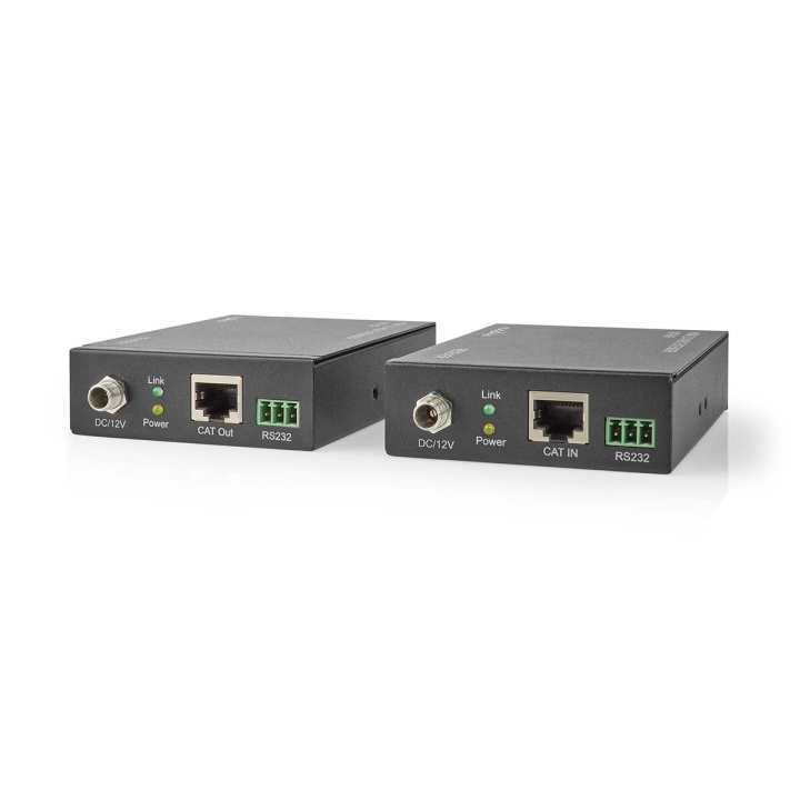 Nedis HDMI™-Extender | Over Cat6 | tot 60 m | 4K@60Hz | 18 Gbps | Metaal | Antraciet in de groep HOME ELECTRONICS / Kabels & Adapters / HDMI / Adapters bij TP E-commerce Nordic AB (C08070)