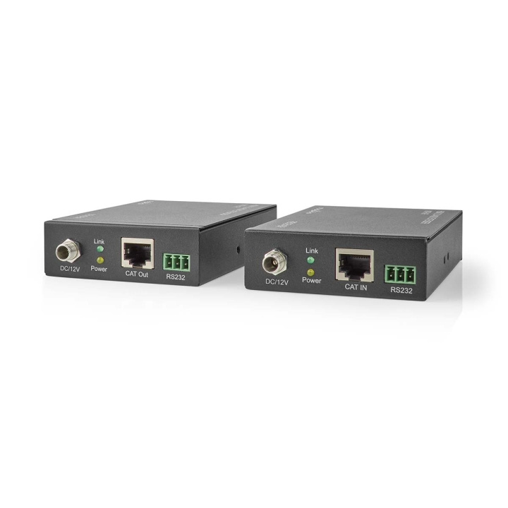 Nedis HDMI™-Extender | Over Cat6 | tot 60 m | 4K@60Hz | 18 Gbps | Metaal | Antraciet in de groep HOME ELECTRONICS / Kabels & Adapters / HDMI / Adapters bij TP E-commerce Nordic AB (C08070)