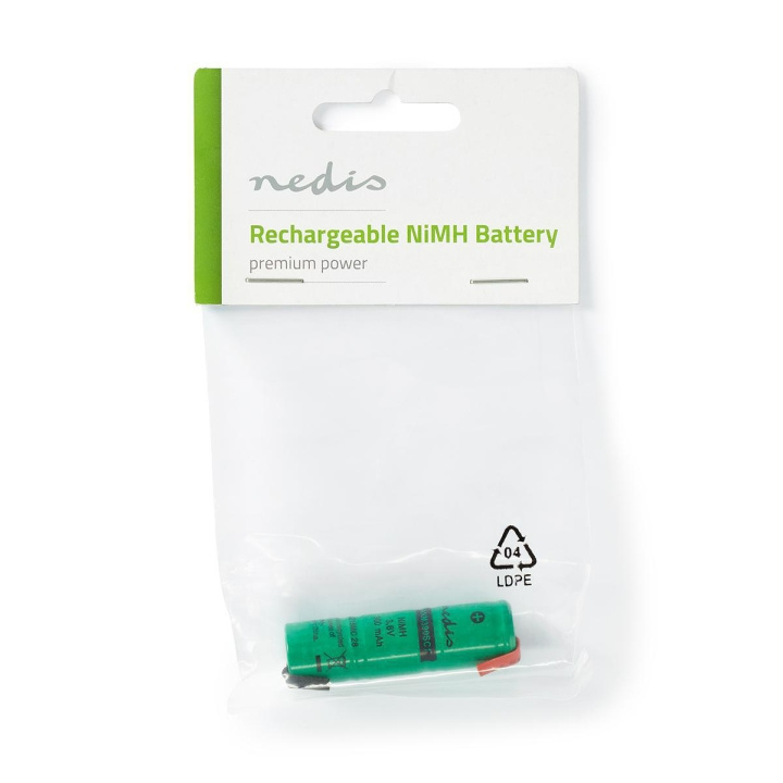 Nedis Oplaadbare NiMH-Batterij | 3.6 V | 300 mAh | Soldeertab | 1-Polybag in de groep HOME ELECTRONICS / Batterijen & Opladers / Oplaadbare batterijen / Overigen bij TP E-commerce Nordic AB (C08249)