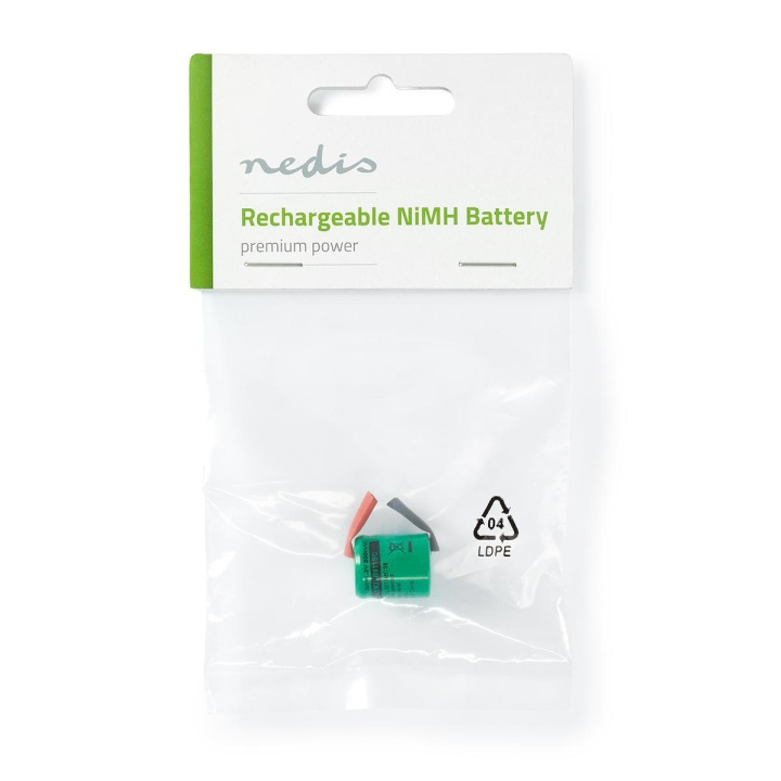 Nedis Oplaadbare NiMH-Batterij | 1.2 V | 300 mAh | Soldeertab | 1-Polybag in de groep HOME ELECTRONICS / Batterijen & Opladers / Oplaadbare batterijen / Overigen bij TP E-commerce Nordic AB (C08250)