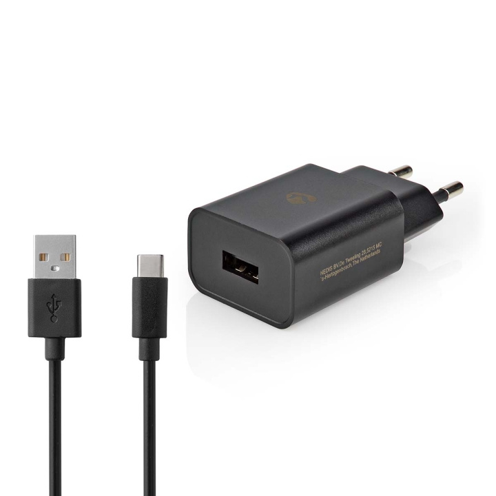 Nedis Oplader | 12 W | Snellaad functie | 1x 2.4 A | Outputs: 1 | USB-A | USB Type-C™ (Los) Kabel | 1.00 m | Single Voltage Output in de groep SMARTPHONE & TABLETS / Opladers & Kabels / Wandoplader / Wandoplader Type C bij TP E-commerce Nordic AB (C08264)
