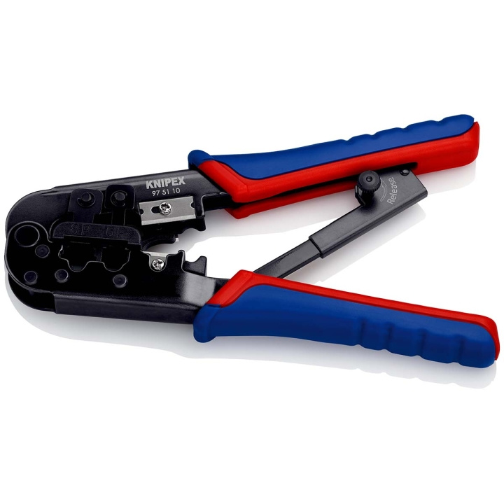 KNIPEX Krimptang voor westernstekkers Westernstekker RJ11/12 (6-polig) 9,65 mm, RJ45 (8-polig)11,68 mm in de groep COMPUTERS & RANDAPPARATUUR / Computeronderdelen / Gereedschap & montage bij TP E-commerce Nordic AB (C08372)