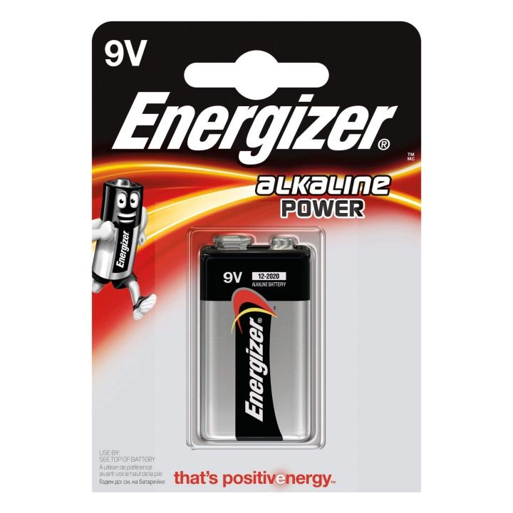 ENERGIZER Battery 9V/6LR61 Alkaline Power 1-p. in de groep HOME ELECTRONICS / Batterijen & Opladers / Batterijen / Knoopcel bij TP E-commerce Nordic AB (C08421)