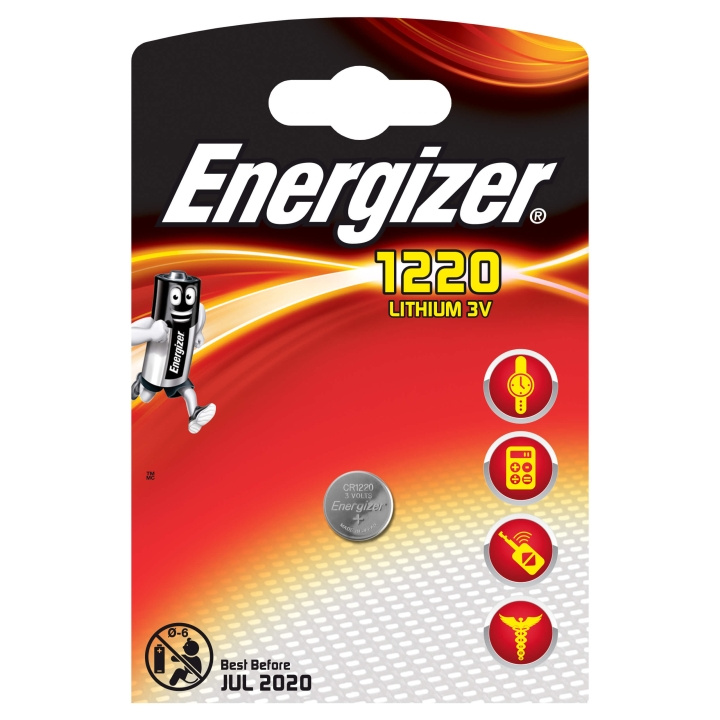 ENERGIZER Battery CR1220 Lithium 1-pack in de groep HOME ELECTRONICS / Batterijen & Opladers / Batterijen / Knoopcel bij TP E-commerce Nordic AB (C08422)