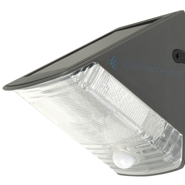 Ranex by Smartwares Vägglampa LED-solcell m sensor in de groep HUISHOUDEN & TUIN / Elektriciteit & Verlichting / Buitenverlichting / Buitenwandlamp / Met bewegingssensor bij TP E-commerce Nordic AB (C08547)