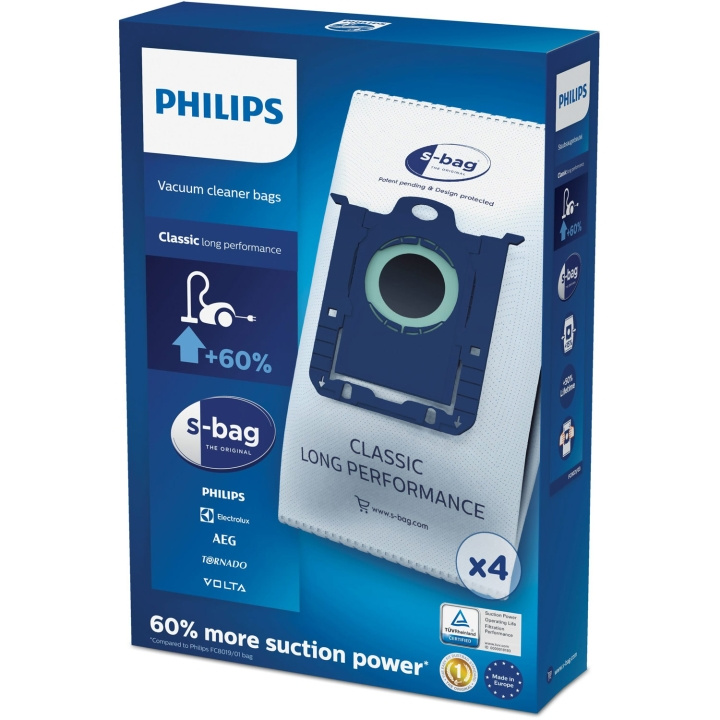 Philips FC8021/03 Stofzuigerzak S-Bag Classic Long Performance in de groep HUISHOUDEN & TUIN / Schoonmaakproducten / Stofzuigers & Accessoires / Accessoires / Stofzuigerzakken bij TP E-commerce Nordic AB (C08589)