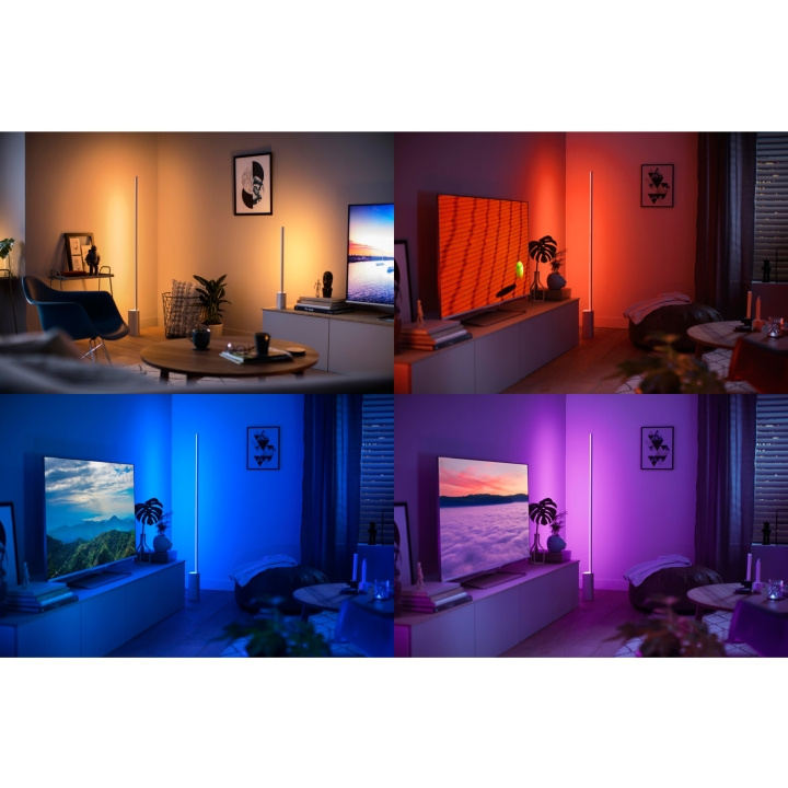 Philips Hue Gradient Signe Golvlampa Wh/Color Svart in de groep HOME ELECTRONICS / Verlichting / Vloerlampen bij TP E-commerce Nordic AB (C08591)