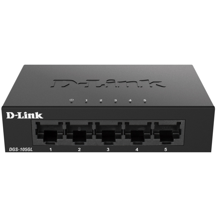 D-Link DGS-105GL 5-Port Gigabit Switc in de groep COMPUTERS & RANDAPPARATUUR / Netwerk / Schakelaars / 10/100/1000Mbps bij TP E-commerce Nordic AB (C08622)