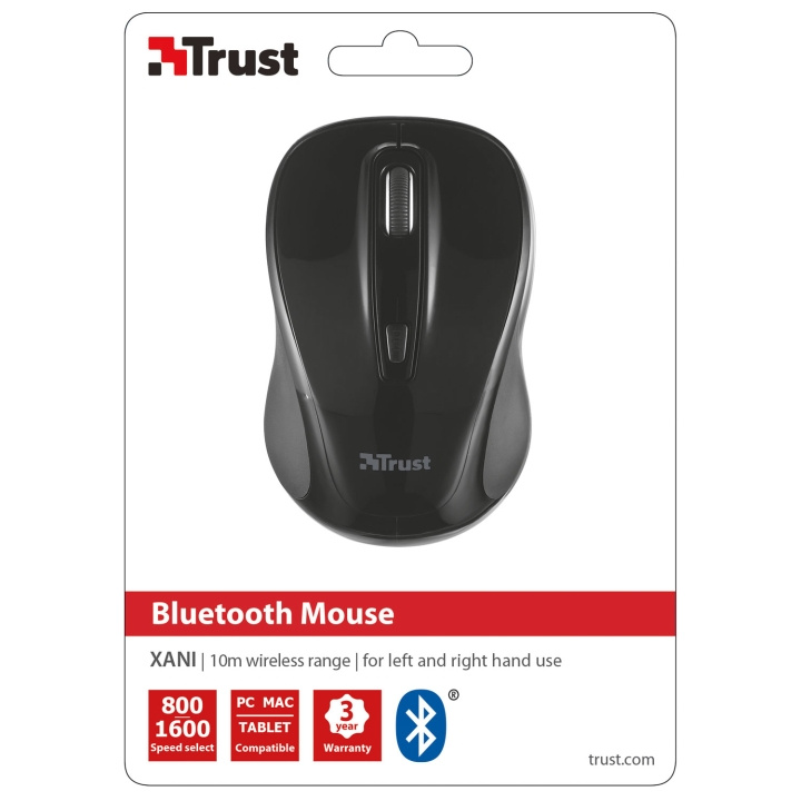 Trust Xani Optical Bluetooth Mouse in de groep COMPUTERS & RANDAPPARATUUR / Muizen en toetsenborden / Muizen / Draadloos bij TP E-commerce Nordic AB (C08692)