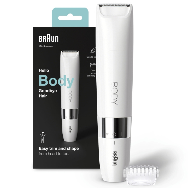 Braun Body Mini Trimmer BS1000 in de groep BEAUTY & HEALTH / Haar & Styling / Scheren & Trimmen / Lichaamstrimmers bij TP E-commerce Nordic AB (C08698)