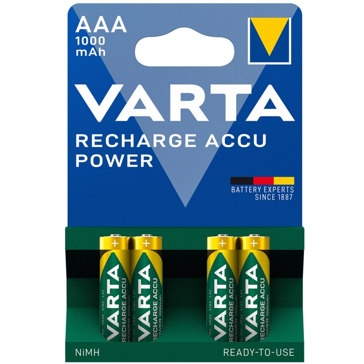 Varta Laddningsbart batteri AAA 1000 in de groep HOME ELECTRONICS / Batterijen & Opladers / Batterijen / AAA bij TP E-commerce Nordic AB (C08712)