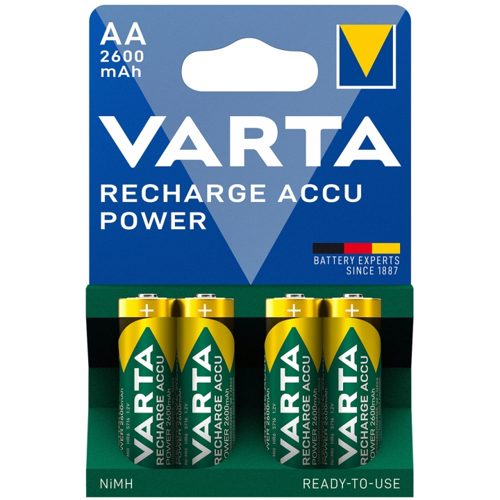 Varta Laddningsbart batteri AA 2600 in de groep HOME ELECTRONICS / Batterijen & Opladers / Batterijen / Batterijen voor hoortoestellen bij TP E-commerce Nordic AB (C08713)