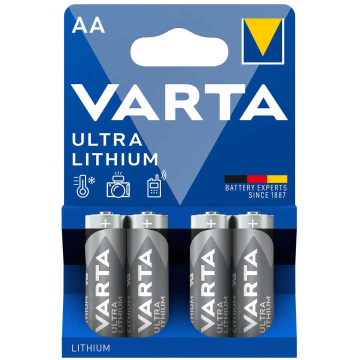 Varta Ultra Lithium AA / LR6 Batteri in de groep HOME ELECTRONICS / Batterijen & Opladers / Batterijen / Batterijen voor hoortoestellen bij TP E-commerce Nordic AB (C08715)