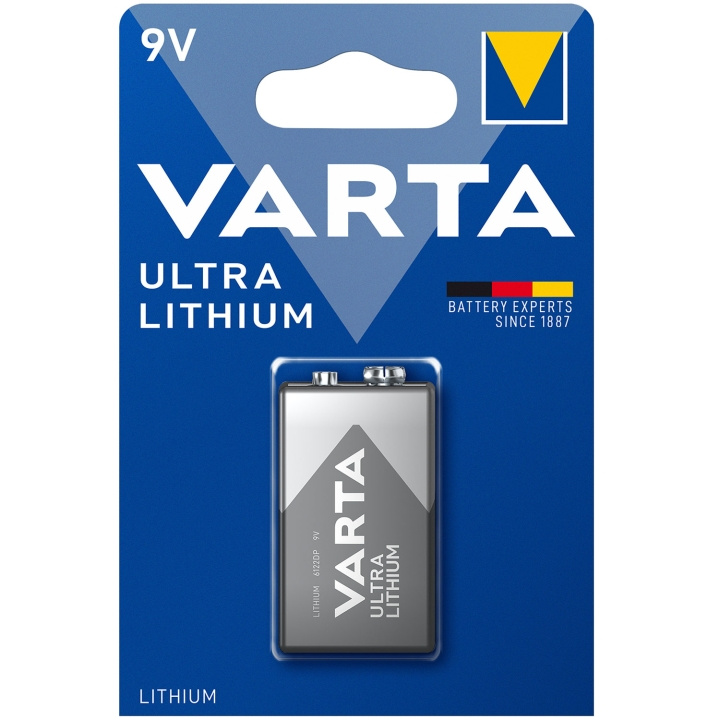 Varta Ultra Lithium 9V Batteri 1-pac in de groep HOME ELECTRONICS / Batterijen & Opladers / Batterijen / Knoopcel bij TP E-commerce Nordic AB (C08716)