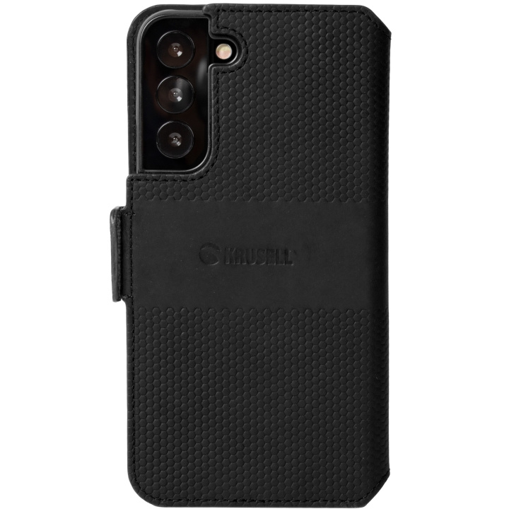 Krusell Leren Telefoonhoesje Galaxy S22+ Zwart in de groep SMARTPHONE & TABLETS / Mobielbescherming / Samsung bij TP E-commerce Nordic AB (C08791)