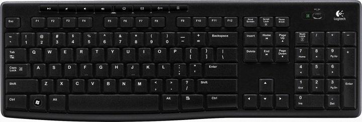 Logitech K270, trådlöst tangentbord, USB Nano-mottagare, nordisk, sv in de groep COMPUTERS & RANDAPPARATUUR / Muizen en toetsenborden / Toetsenborden / Draadloos bij TP E-commerce Nordic AB (C09056)