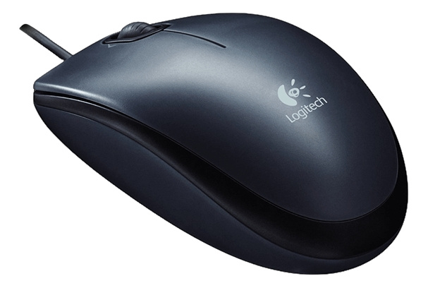 Logitech Mouse M90 - Gray in de groep COMPUTERS & RANDAPPARATUUR / Muizen en toetsenborden / Muizen / Met kabel bij TP E-commerce Nordic AB (C09057)