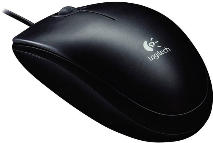 Logitech B100 optical USB mouse, 800 dpi, 180 cm cable, black in de groep COMPUTERS & RANDAPPARATUUR / Muizen en toetsenborden / Muizen / Met kabel bij TP E-commerce Nordic AB (C09063)