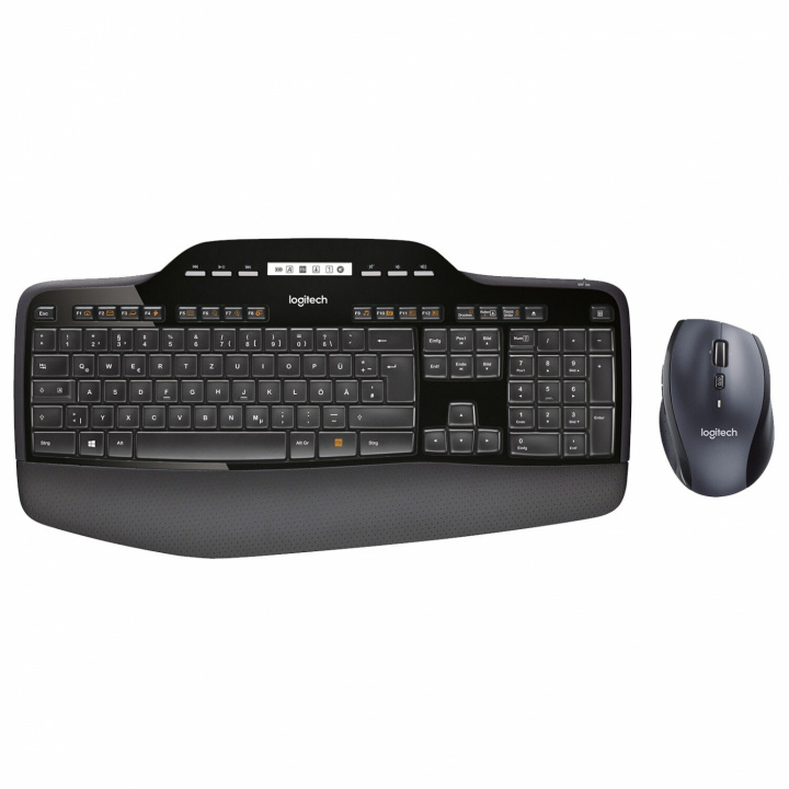 Logitech MK710 Wireless keyboard and mouse Nordic black in de groep COMPUTERS & RANDAPPARATUUR / Muizen en toetsenborden / Toetsenborden / Pakket bij TP E-commerce Nordic AB (C09070)