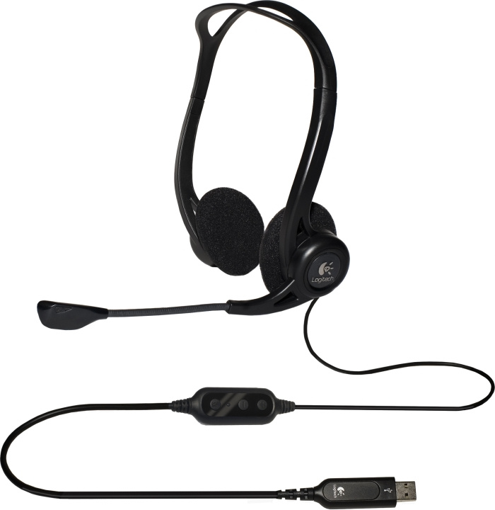 Logitech PC Headset 960 USB OEM (981-000100) in de groep COMPUTERS & RANDAPPARATUUR / Computeraccessoires / Koptelefoon bij TP E-commerce Nordic AB (C09109)