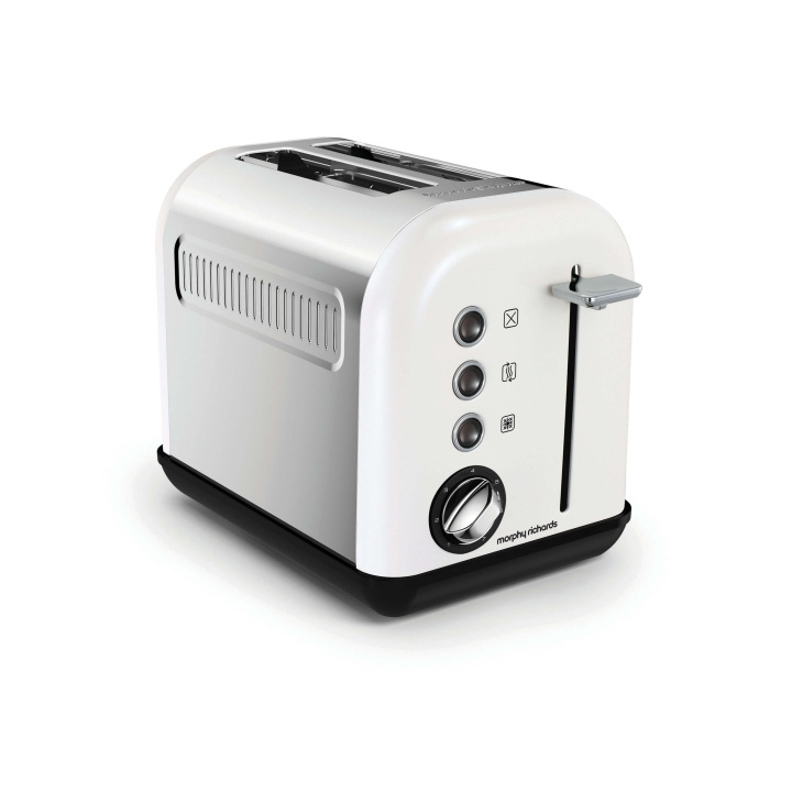 MORPHY RICHARDS Toaster Accent White 2-Slice in de groep HUISHOUDEN & TUIN / Huishoudelijke apparaten / Broodroosters & Broodgrills / Broodroosters bij TP E-commerce Nordic AB (C09240)