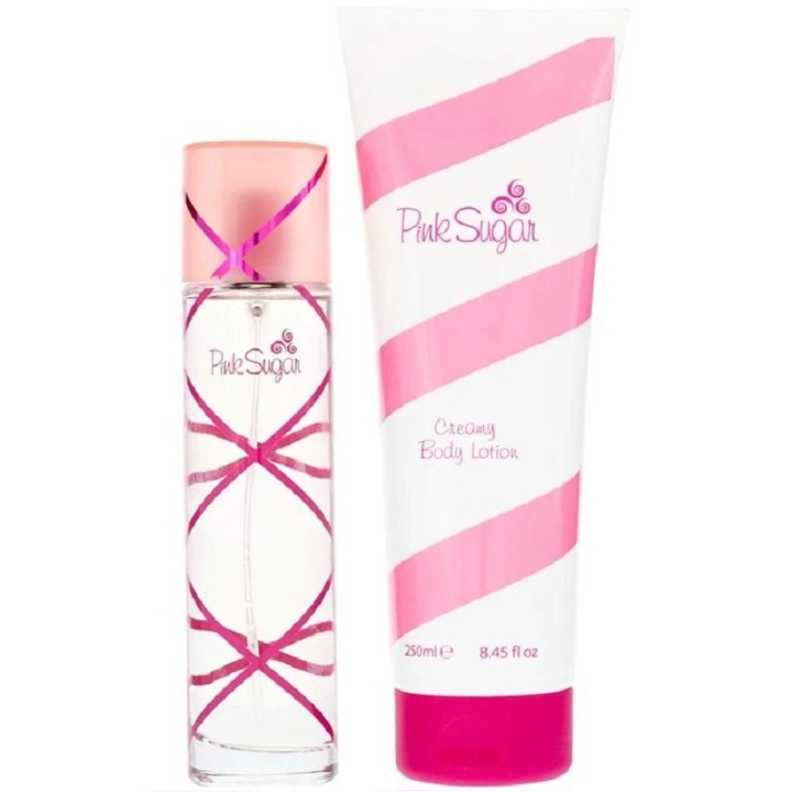 Giftset Aquolina Pink Sugar Edt 100ml + Body Lotion 250ml in de groep BEAUTY & HEALTH / Cadeausets / Cadeausets voor haar bij TP E-commerce Nordic AB (C09381)