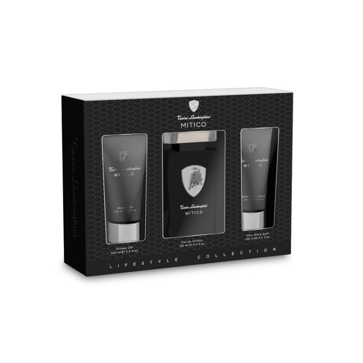 Giftset Lamborghini Mitico Edt 125ml + Shower Gel 100ml + Aftershave Balm 100ml in de groep BEAUTY & HEALTH / Cadeausets / Cadeausets voor hem bij TP E-commerce Nordic AB (C09465)