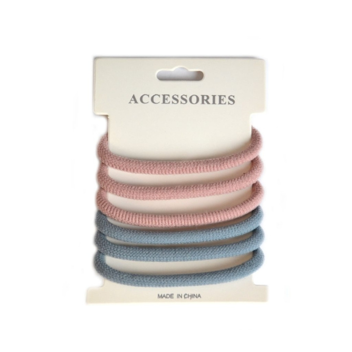 Hårsnodd Basic - Blue/Pink in de groep BEAUTY & HEALTH / Haar & Styling / Haaraccessoires bij TP E-commerce Nordic AB (C09612)