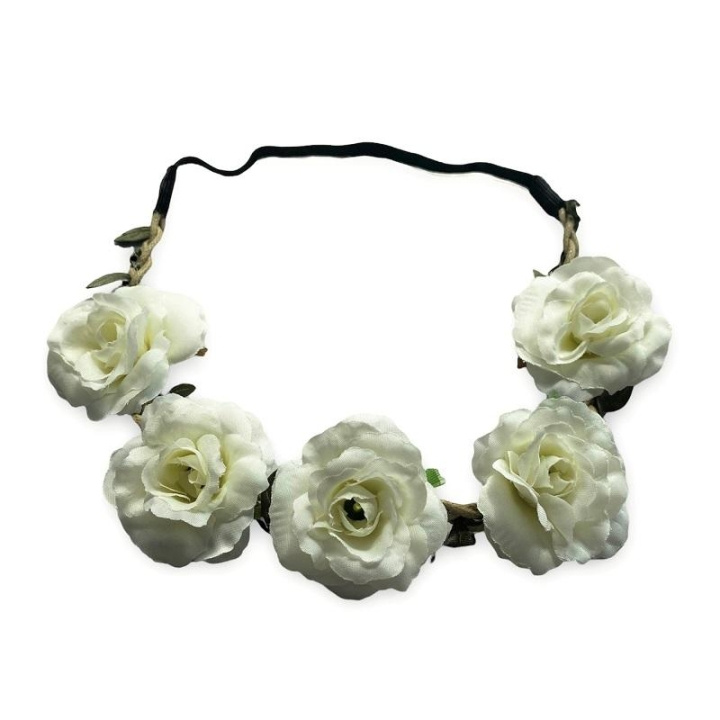 Hairband Blossom - Off White in de groep BEAUTY & HEALTH / Haar & Styling / Haaraccessoires bij TP E-commerce Nordic AB (C09883)