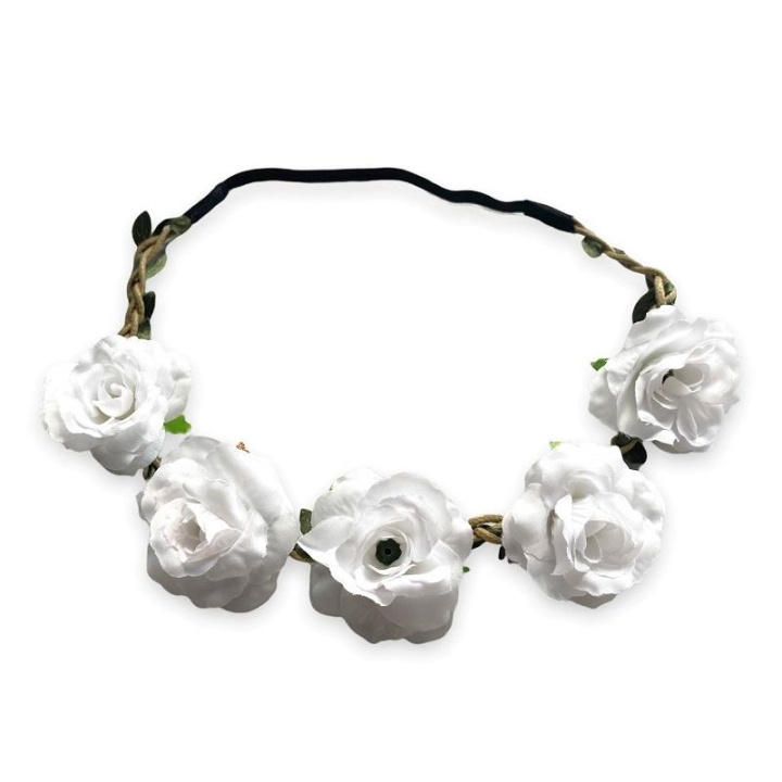 Hairband Blossom - White in de groep BEAUTY & HEALTH / Haar & Styling / Haaraccessoires bij TP E-commerce Nordic AB (C09887)