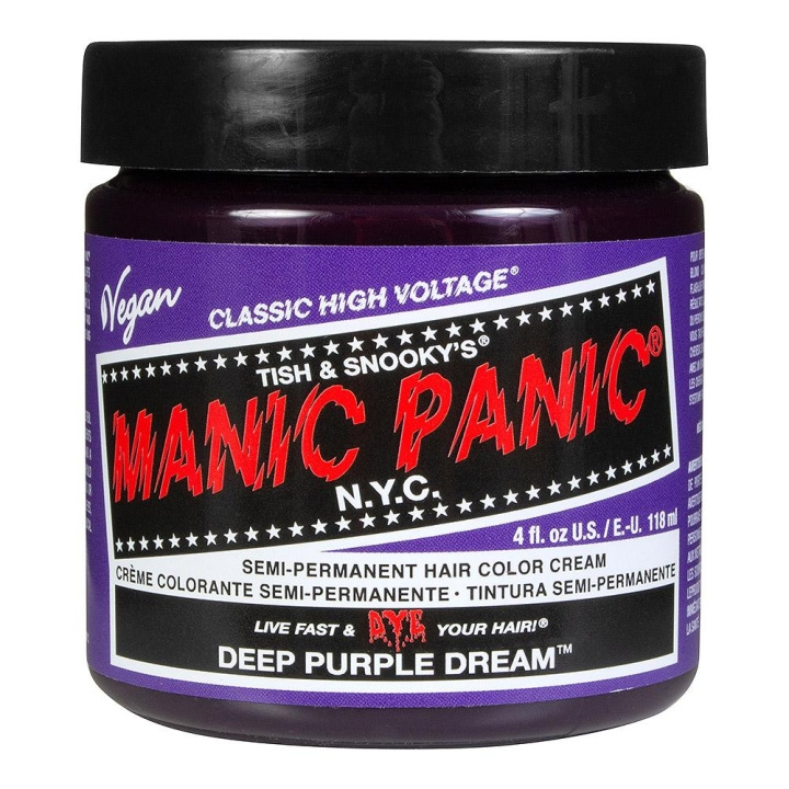 Manic Panic Classic Cream Deep Purple Dream in de groep BEAUTY & HEALTH / Haar & Styling / Haarverzorging / Haarverf / Haarverf & Kleurbommen bij TP E-commerce Nordic AB (C10240)