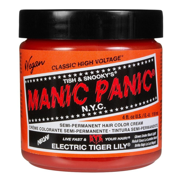 Manic Panic Classic Cream Electric Tiger Lily in de groep BEAUTY & HEALTH / Haar & Styling / Haarverzorging / Haarverf / Haarverf & Kleurbommen bij TP E-commerce Nordic AB (C10251)